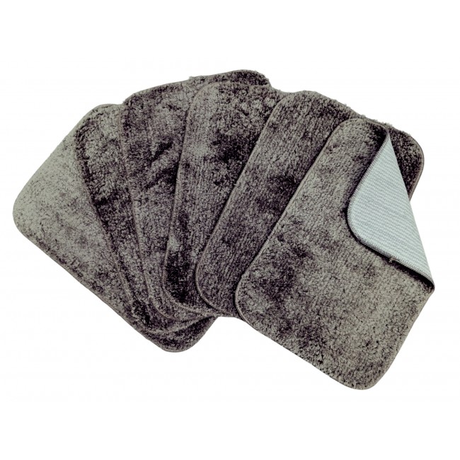 Market Fairy Brown Anti-Skid Door Mats Pack of 5 | Super Absorbent & Washable Microfiber Mats for Home, Bathroom, Kitchen, Living Room